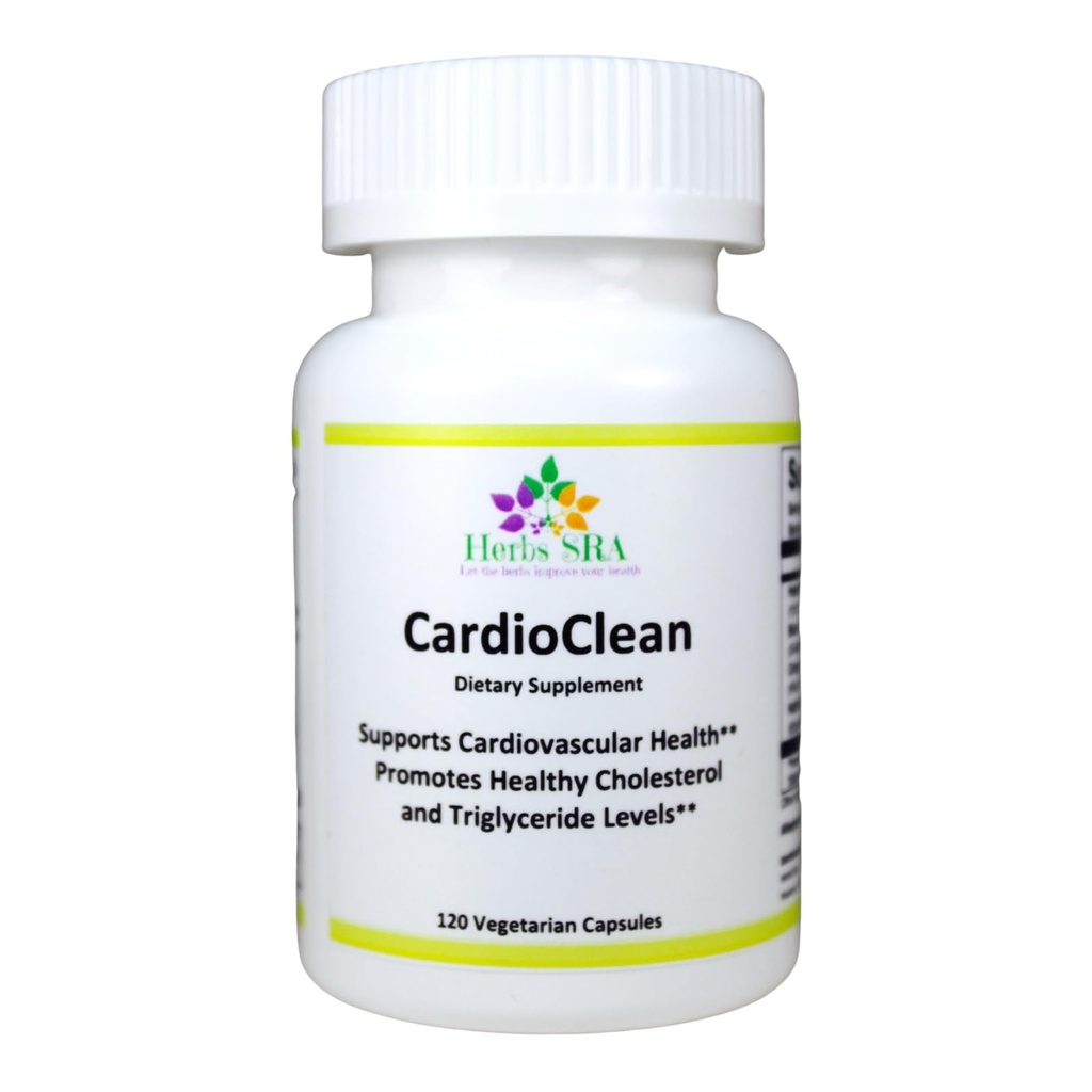 CARDIOCLEAN Optimalna kardiovaskularna podpora - Heart Health Supplement z naravnimi sestavinami, Podpira krvni pretok cirkulacije, Izdelano v ZDA