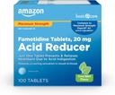 Osnovna nega Famotidin 20mg tablete Cool Mint, 100 Število, Bela