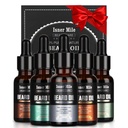 ISNER MILE Beard Oil Kit za moške Conditioner: Cedarwood Sandalwood Sage Orange Neokusno, Mustaches Mehko vlažilno, Valentines darila za njega Mož, Očetov rojstni dan darila za očeta Moški prijatelj