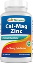 #1 CAL MAG ZINC by Best Naturals - Essential Mineral Complex - Izdelano v ZDA na osnovi GMP Certified Facility in tretje stranke Tested za čistost. Zagotovljeno!!, 180 tablet