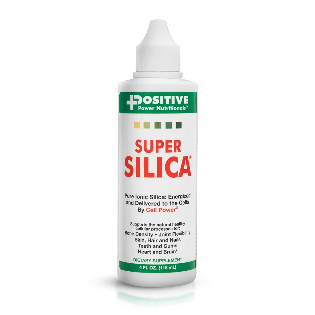 Pozitivna moč Nutritionals Super Silica Dodatki (4oz) - Silica Mineralna dopolnila - Silica Tekoči dodatek 