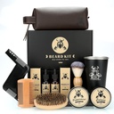 Bradati komplet darila za moške, očetovski dan rojstnodnevni darila za moške oče, Grooming & Trimming orodje kompletni komplet, Brada nega komplet z 2 Brada rast olje/Balm/Brush/Comb/Bob milo/Cup&Storage Bag