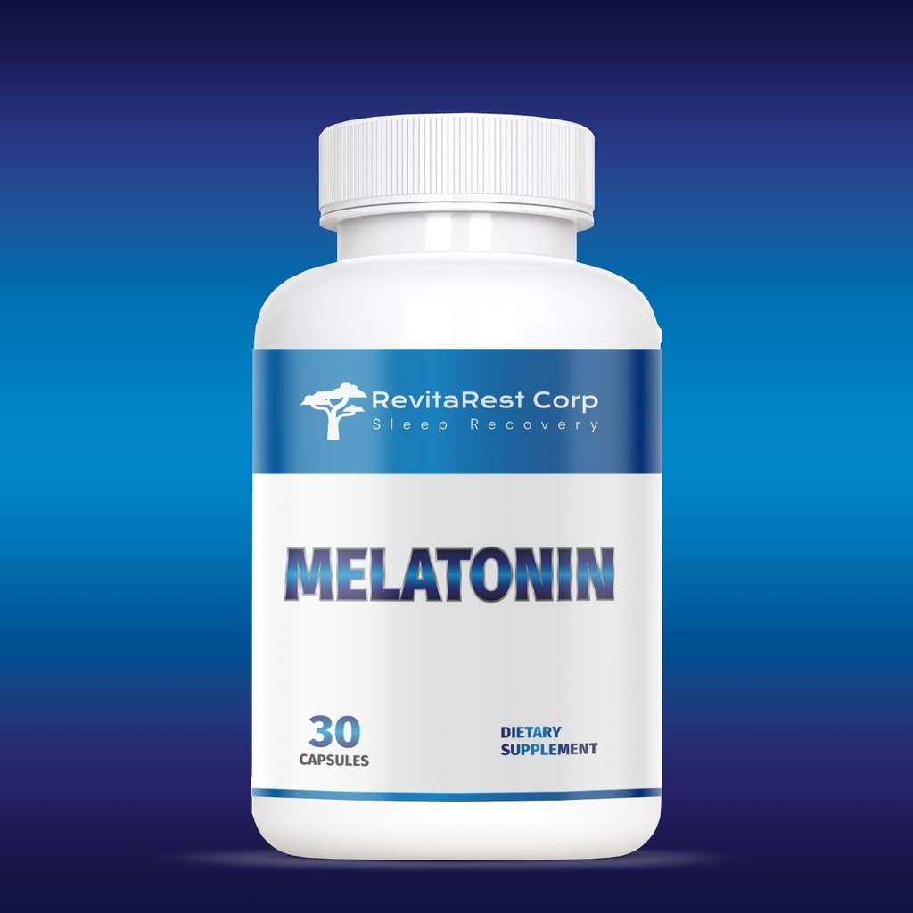 Generic RevitaRest Corp. melatonin Blue 10 mg, 30 kapsul.