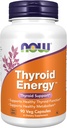 NOW Foods Supplements, ščitnica energijeTM, jod in tirozin plus selen, cink in baker, 90 Veg kapsule