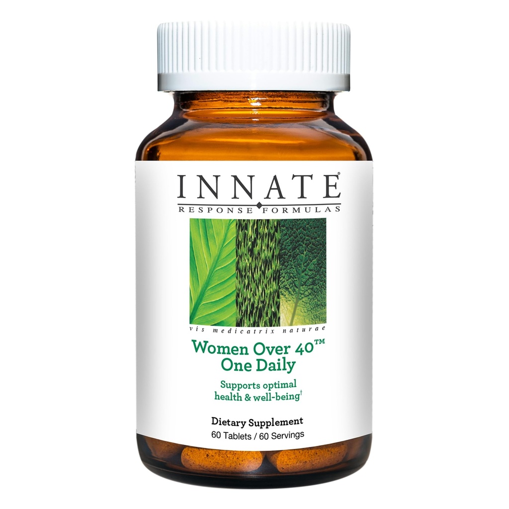 INNATE Response Formule Ženske več kot 40 En dnevni - Dnevni multivitaminski za ženske več kot 40 - z vitamini A, C, in E - vegetarijanski, ne-GMO - narejen brez 9 živilski alergeni - 60 tablet (60 obrokov)