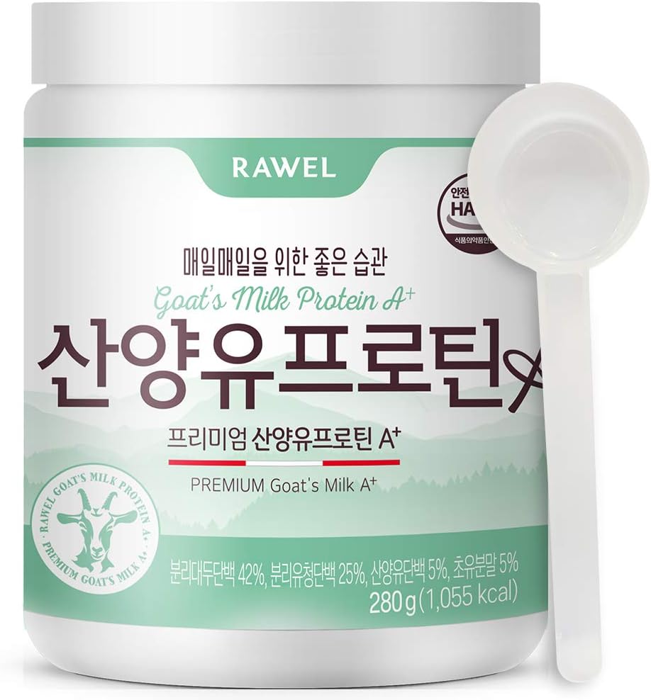 Proteini Rawel Premium v prahu v prahu iz kozjega mleka A+ (9.87oz) / visoko v beljakovinah za podporo rasti/podpora zdravju in prebavi/izolat sirotkinih beljakovin (WPI)