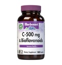 Bluebonnet Nutrition C-500 mg Plus Bioflavonoidi Kapleti, Vitamin C 500 mg, Citrus Bioflavonoidi 250 mg, za imuno zdravje, brez soje, brez glutena, Ne-GMO, Košir, Brez mleka, Vegan, 180 Kaplet