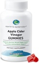 Zemljin Splendor Apple Cider Vinegar Gumies - 30 Count - Vegan, Non-GMO, Gluten-free - Podpira Prebavno zdravje, Razstrupljanje, Imunski sistem & Naravna energija - Okusna sadna aroma