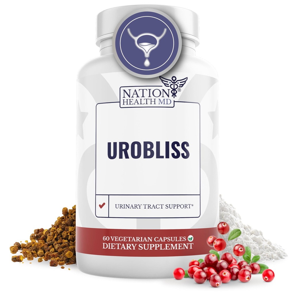 UroBliss Formula za podporo urinskemu traktu - D manoza 1000 mg Kapsule z izvlečkom brusnice za nego žensk in UTI-zdravje, 60 kapsul
