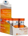 Trace Minerals Max-Hydrate vzdržljivost - Dnevna energijska podpora dodatek - Elektrolitski dodatek za pomoč proti mišičnim krčem - Dopolnitev podpore Hidracija - Orange, 10 Tabs (80 Servings)