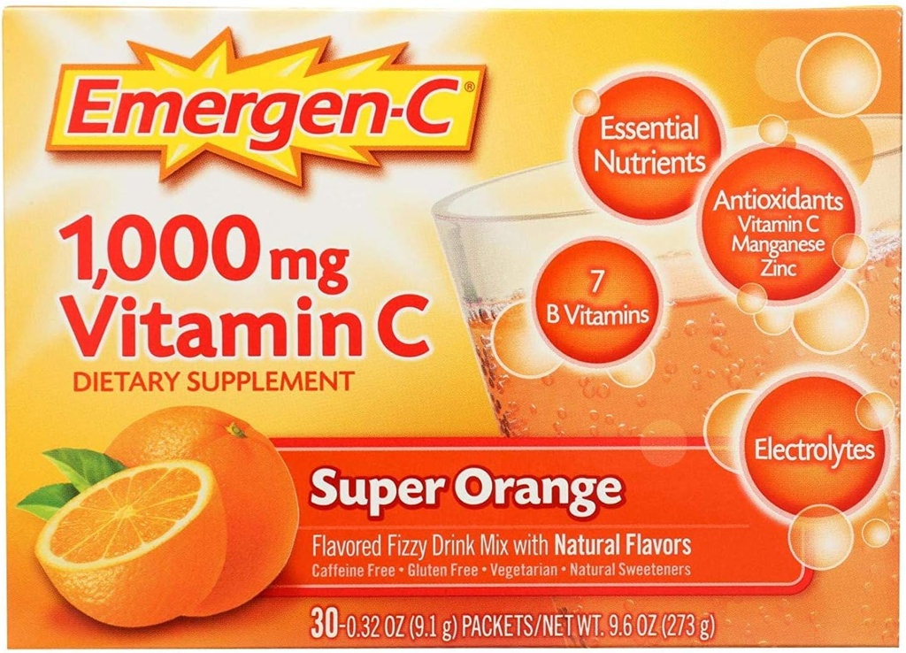 Emergen-C Super Orange, 0.32 Ounce (paka po 30)