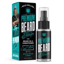 Wild Willies Premium Beard Oil & Conditioner Naravne, organske sestavine spodbujajo hitro rast brade, odstrani srbečica & prhljaj - Deep Softener zdravljenje Obnovi vlaga - 2 Oz, Cool Mint Scent