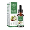 PUFFIAIR Soursop (Graviola) & Sea Moss Tekoča kapljica za podporo celic in regeneracijo, Imuno Boost, Sprostitev, Jetra in spanje, Zeliščni ekstrakt, Sladkor/Gluten Brez, Naravni okus, 2 Fl Oz/60ml