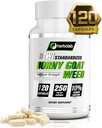 Herbolab Horny Kozji ekstrakt, standardiziran na 10% Ikariin, 250 mg x 120 Kapsule (AKA Epimedium Extract, Barrenwort, škofov klobuk, Pravljična krila, Yin Yang Huo)