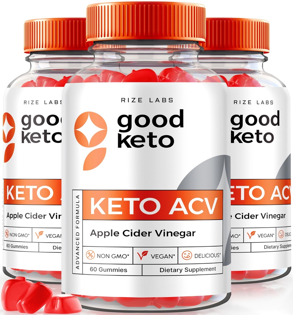 Rize laboratoriji - Dober Keto ACV Gummies za napredno hujšanje, vse naravne, Premium Formula, Apple Cider Vinegar dodatek (180 Gummies)