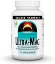Vir Naturals Ultra-Mag, Veganski prehranski dodatek, 5-v1 Biorazpoložljiv magnezij, Sprosti mišice in pomiri živci*, Veganske kapsule (90)