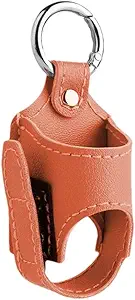 2pcs Prenosni Astma Inhaler imetnik,Lightweight PU usnje Zaščitni potovalni Astma Inhaler Primer za odrasle in otroke, Holder samo (Orange)