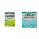 Dulcolax Stimulant Laksativne tablete (100 števcev) Nežna nočna zapora Relief, Bisacodil 5 mg & Stool Mehčalo Laksative Tekoči gel Kapsule (50ct) Nežna olajšava, Docusate Natrij 100 mg