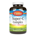 Carlson - super- C kompleks, vitamin C + bioflavonoidi, imunske funkcije in optimalna Wellness, antioksidant, 250 vegetarijanske tablete