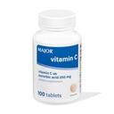 MAJOR Vitamin C 250 Mg - prehranska dopolnila - 100 tablet (1 pakiranje)
