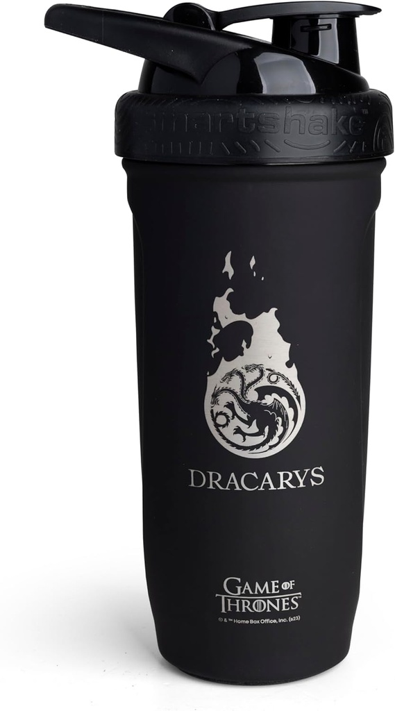 Smartshake Reforce Stainless Steel Game of Thrones Dracarys, Shaker Steklenica (900 ML /30oz) 