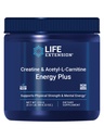 Life Extension Creatine Acetil-L-Carnitine Energy Plus, Energy Support Supplement, kreatin monohidrat, Acetil-L-karnitin, Gluten-free, Non-GMO, Vegetarian, 30 Serving