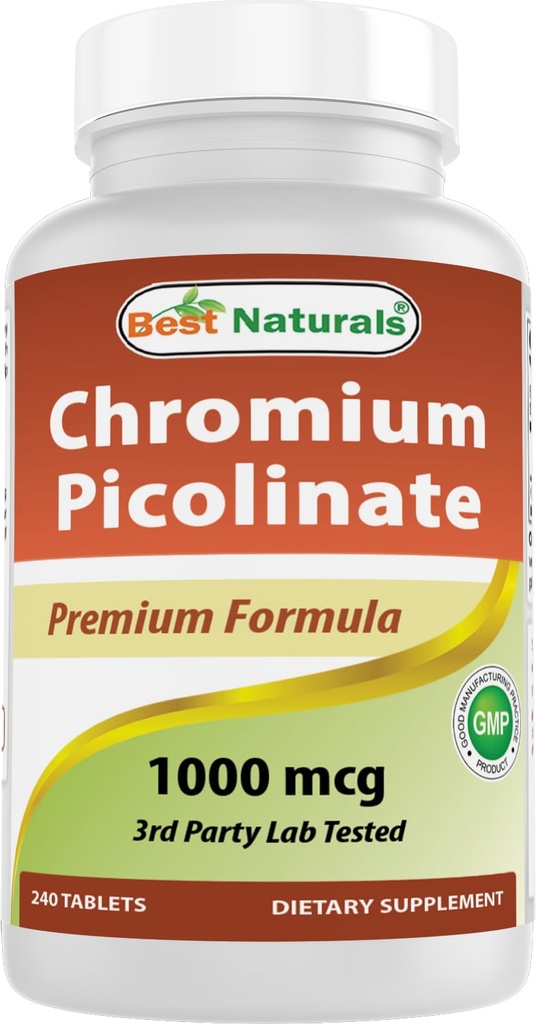 Najboljši naravni krom pikolinat 1000mcg 240 tablete