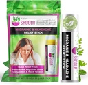 Migrena Relief in glavobol Relief Balm Stick Roll On – 100% Organski zeliščni balzam – Hiter Relief od glavobola, Migrena, zamašen nos Congestion, vratu Tension – Brez stranskih učinkov Vapor Rub