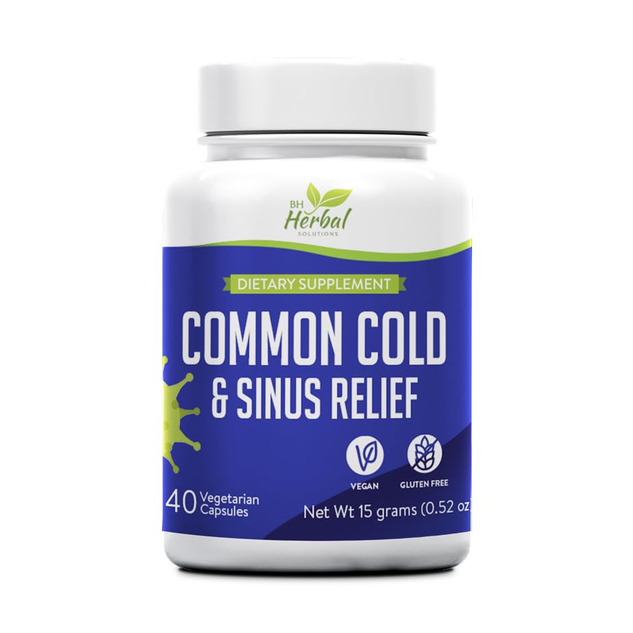 Skupni Cold Supplement - Sinus tlak in prezasedenost Relief - Relief iz runny nos, Sneesing, boleče grlo in kašelj - hitro ukrepanje - 100% naravni in zeliščni dodatek