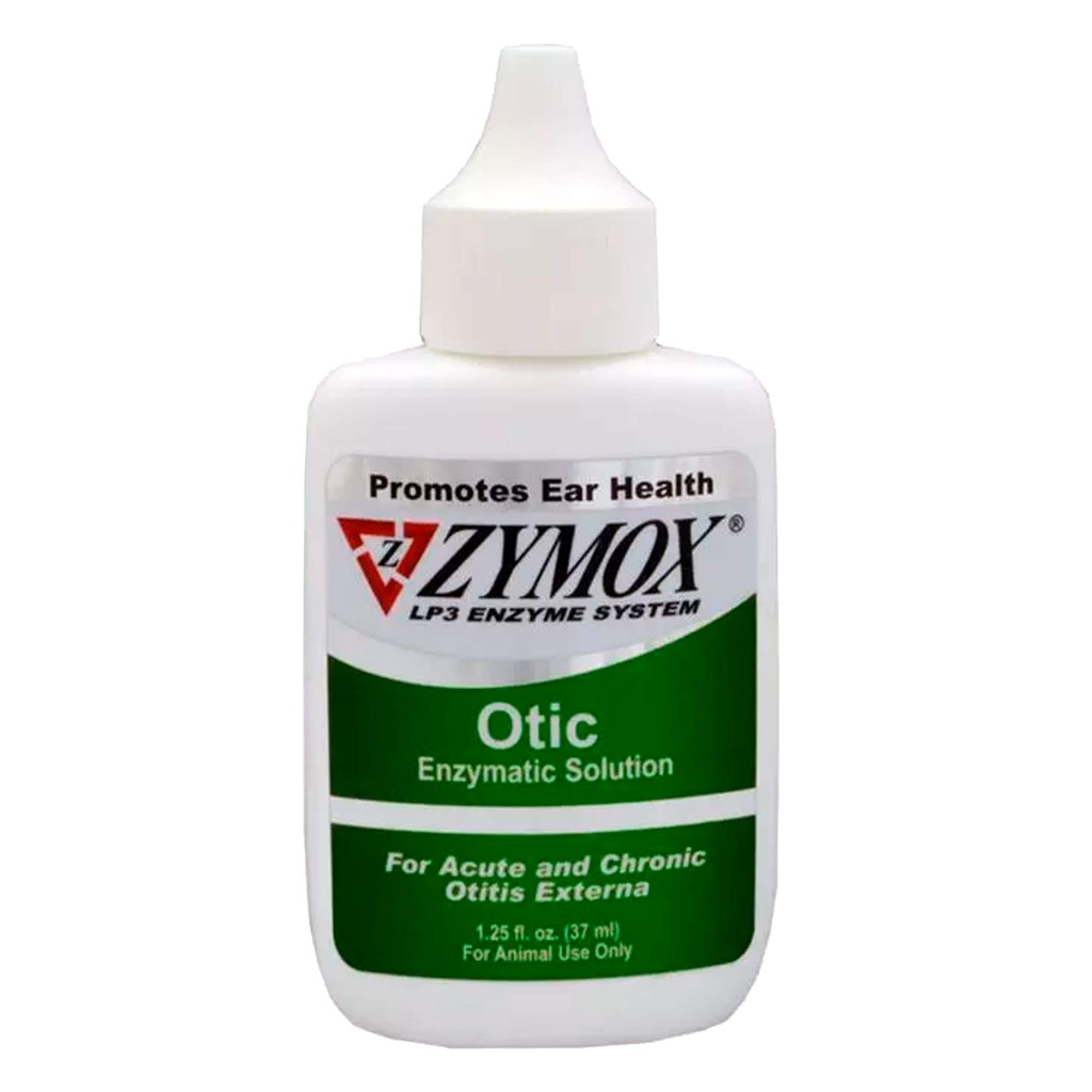 Kralj hišnih ljubljenčkov Znamke Zymox Otic Enzymatic rešitev za pse in mačke za pomiritev ušesne okužbe brez hidrokortizona za pomoč pri srbenju, 1,25oz