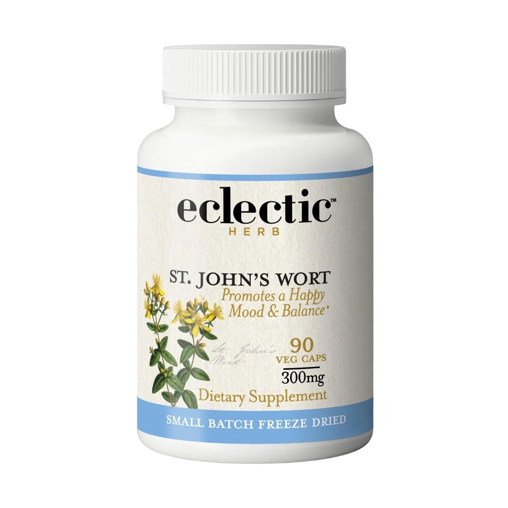 Eclectic Institute Raw Fresh Freece-Dried Non-GMO St. John's Wort 