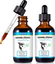 Kennel kašelj za pse - Kennel Kašelj zdravljenje, Naravni kašelj dopolnilo za pse, Nežni pes Prebavna pomoč, Liquid Dog Alergija Relief (2 Fl Oz (Pack of 2))