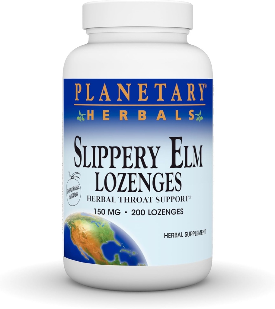 PLANETARNI HERBALCI Spolzki Elm Lozenges, Tangerine, 200 grofov
