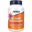 NOW Foods Supplements, C-1000 & Cinkov imunski, Sezonska podporna formula*, Antioksidant zaščita*, 90 Veg kapsule