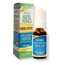 Naravna pot Silver Wings Koloidal Silver 150ppm (750mcg) w/Olive Leaf - Imunska podpora dodatek - 1oz Spray