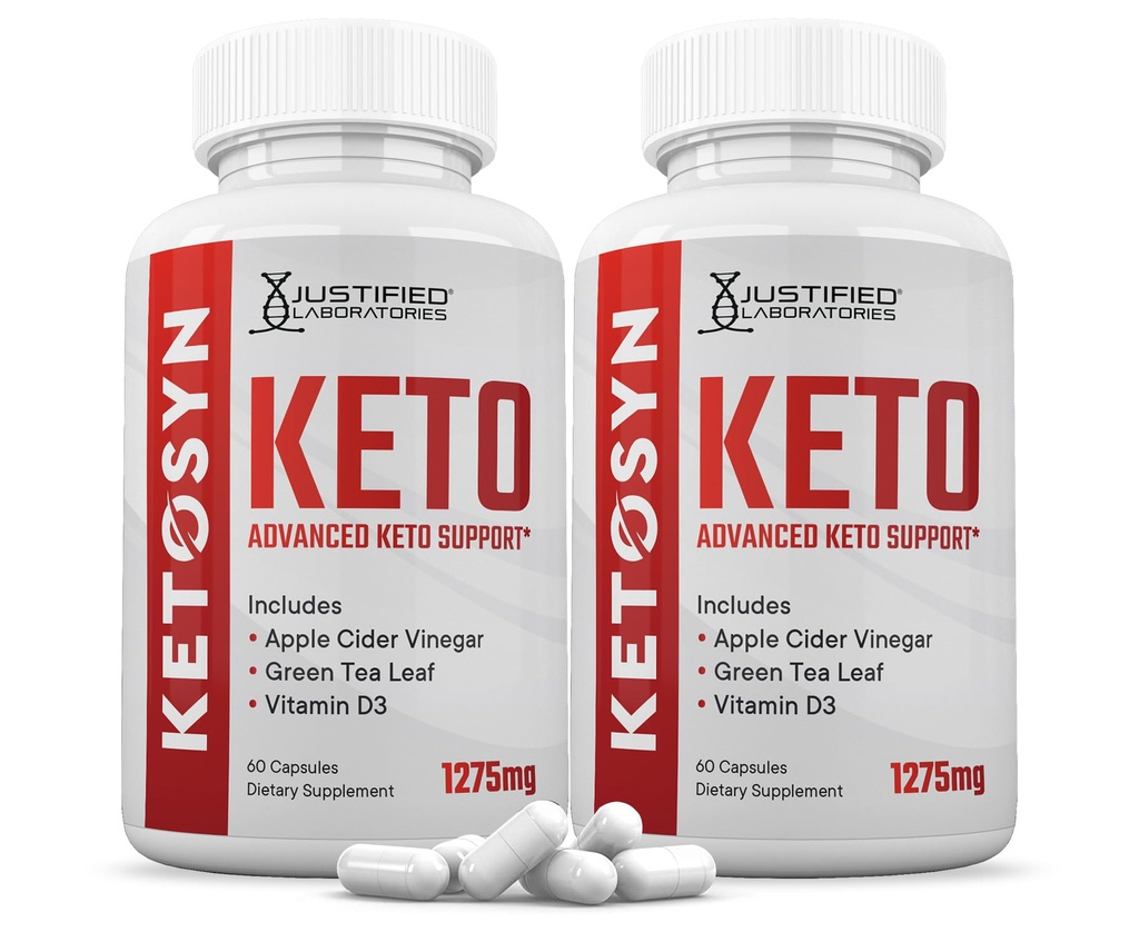 (2 pakiranji) Ketosyn Keto ACV tablete 1275MG Keto podporna kapsula Alternativna kapsula Keto ACV Gumiji Oblikovani z Apple Cider Viner ekstra Deviško oljčno olje v prahu zeleni čaj List 120 kapsul