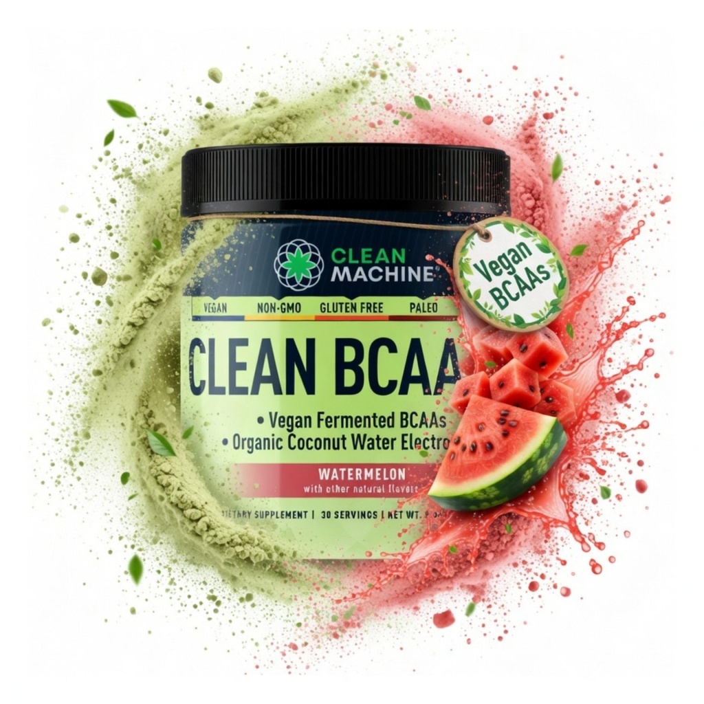 Čista BCAA - 2:1:1 Hrana Izvor BCAA Powder & Kokosova voda Elektroliti Recovery & Amino Energy Supplement - Nagrada Osvojitev Vegan Aminokisline Dodatek - 30 Servings - Vodna melona