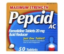 Pepcid AC Acid Reducer Največja jakost tablete, 100-Count