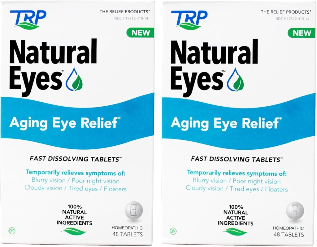 TRP Naravne oči, homeopatske tablete, Gluten-free, 48 ct (paket z 2)