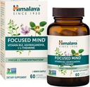 Himalaja osredotočen um z Ashwagandha, Bacopa & L-Theanine za fokus, energijo in pozornost, 60 kapsul, 1 mesec dobave, Vegan, Gluten brezplačno