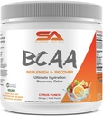 BCAA prašek Plus glutamin in elektrolitski prašek za regeneracijo in hidracijo - 30 serviranja (Citrus Punch)