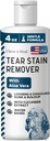 Chew + Zdravi laboratoriji Pet Tear Stain Odstranjevalec za pse - 4 oz vode-osnova psa oči pranje in čiščenje - Raztopine Gunk & Building - Aloe Vera & Cucumber ekstrakt