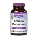 Bluebonnet Nutrition Calcium & Magnezij, Zdravje kosti*, Non-GMO, Vegan, Kosher Certified, Gluten-free, Soy-free, 90 Zelenjavne kapsule, 30 Servings