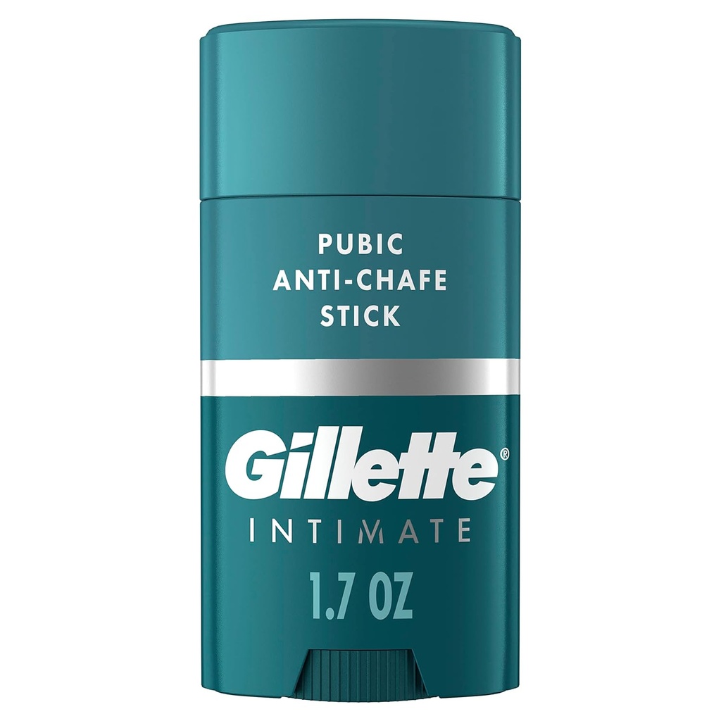 Gillette Intimate Pubic Anti-chafe palico, zmanjša rubing in draženje, Pubic Anti-Chafing za moške, enostavno uporabo, Dermatolog Tested