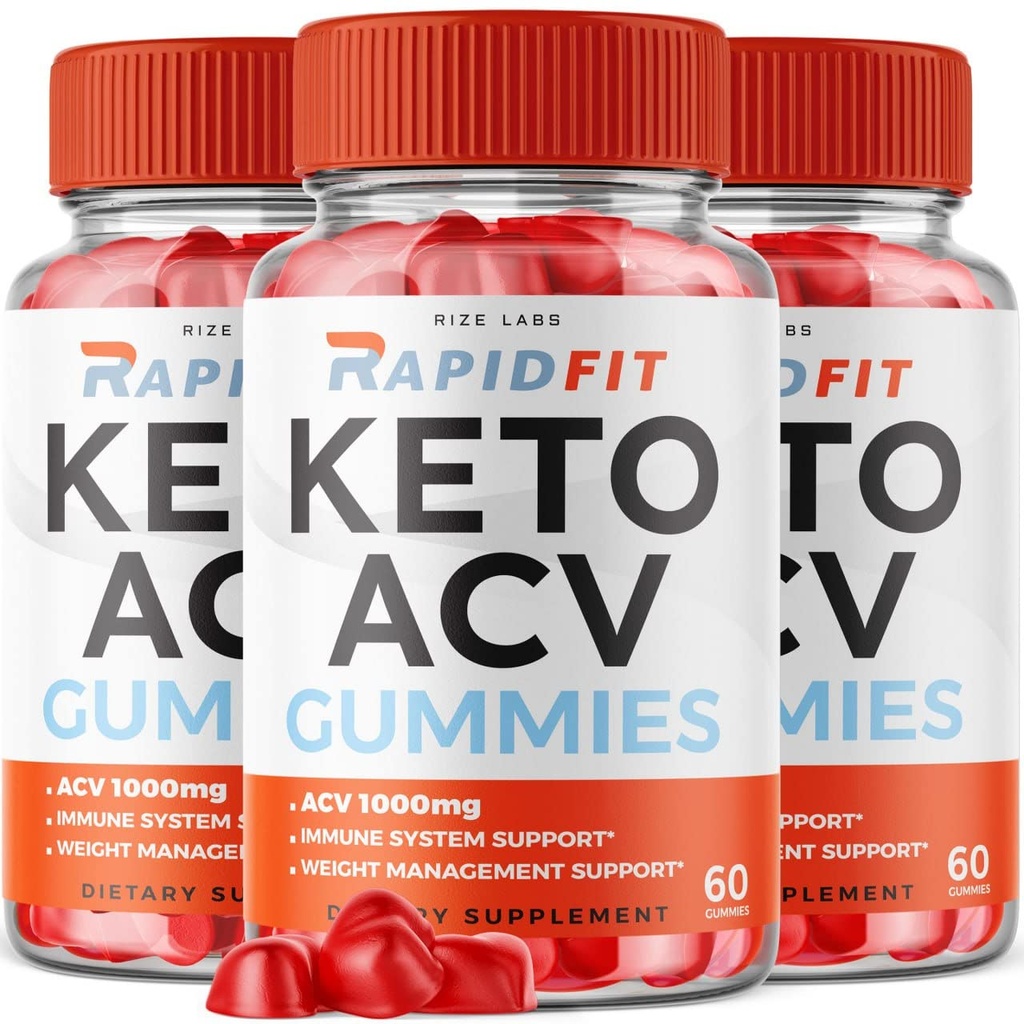 Rize laboratoriji - RapidFit Keto ACV Gumies za napredno hujšanje z Apple Cider kis dopolnilo pomaga pri zmanjševanju Belly maščobe za dodatno moč (180 Gummies)