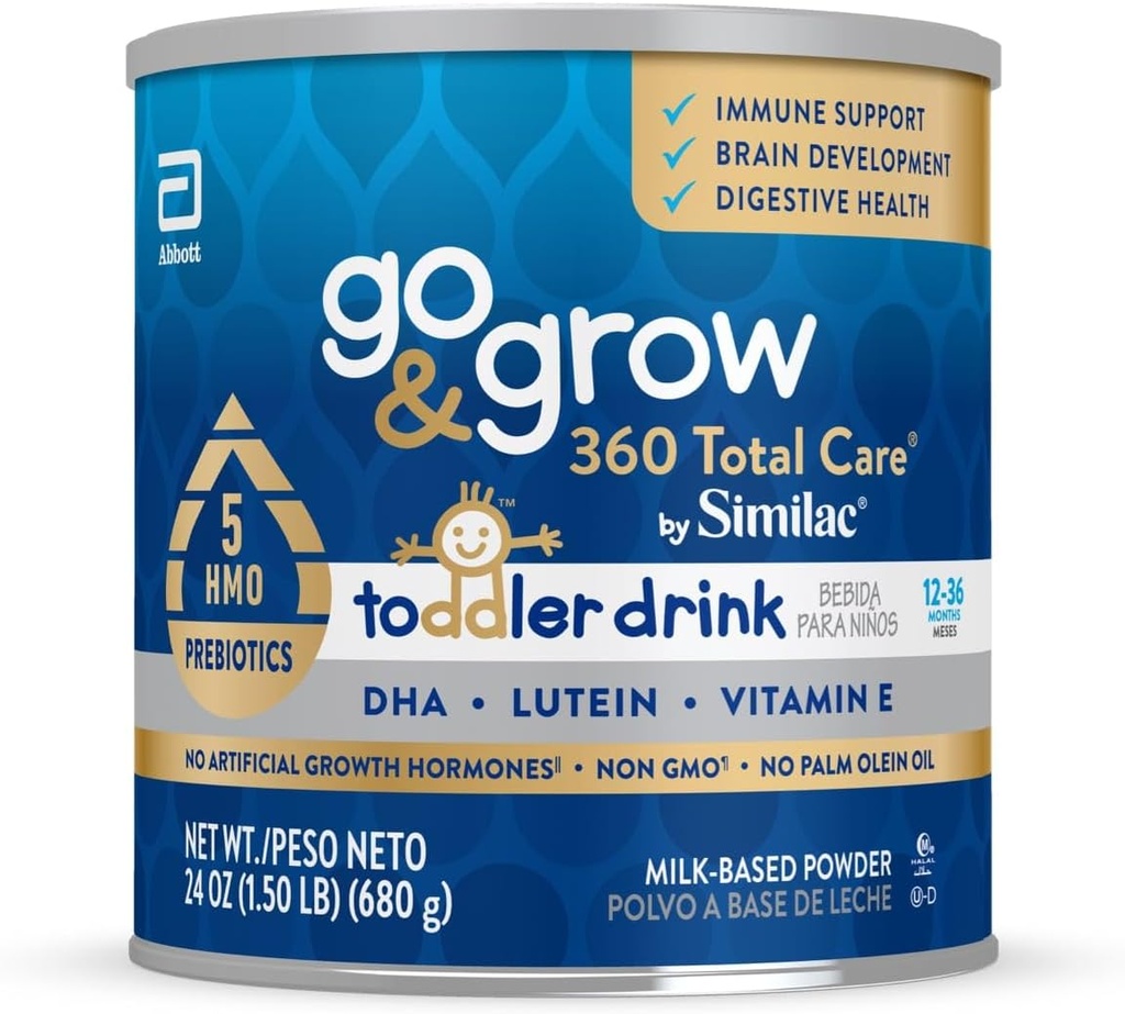 Go & Grow 360 Skupna nega Similac Toddler Nutritional Drink, ima 5 HMO, prašek, 24-oz Can