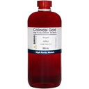 Pravo koloidno zlato – 50 ppm - 99.99+% Čistost - 500 ml (16.9 Fl Oz) v Clear BPA-free Plastični steklenici - Izdelano v ZDA