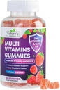 Multivitaminski žvečilni gumiji z vitamini A, C, D, E, B12, cink - dnevni odrasli Gummy Vitamini in minerali za ženske in moške, Imunska podpora Gummy Multivitaminski dodatek, Multi Vitamin za odrasle - 120 Gummies