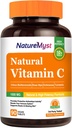 Tableta vitamina C, 1000 mg, naravna oblika, visoka jakost, bioflavonoidi citrusov, hip, ehinacea in kurkuma, zdravje imunskega sistema in kože, 90 veganskih tablet