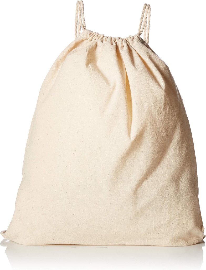 TBF 12 Pack razsutem stanju bombaž Canvas Drawstring Backpack vrečke (14" W x 18" H) - Kot nalašč za DIY, obrti, Dogodki in več